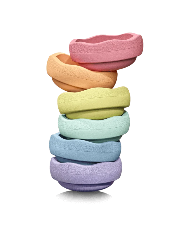 Pastel Mini Rainbow Classic Stapelstein