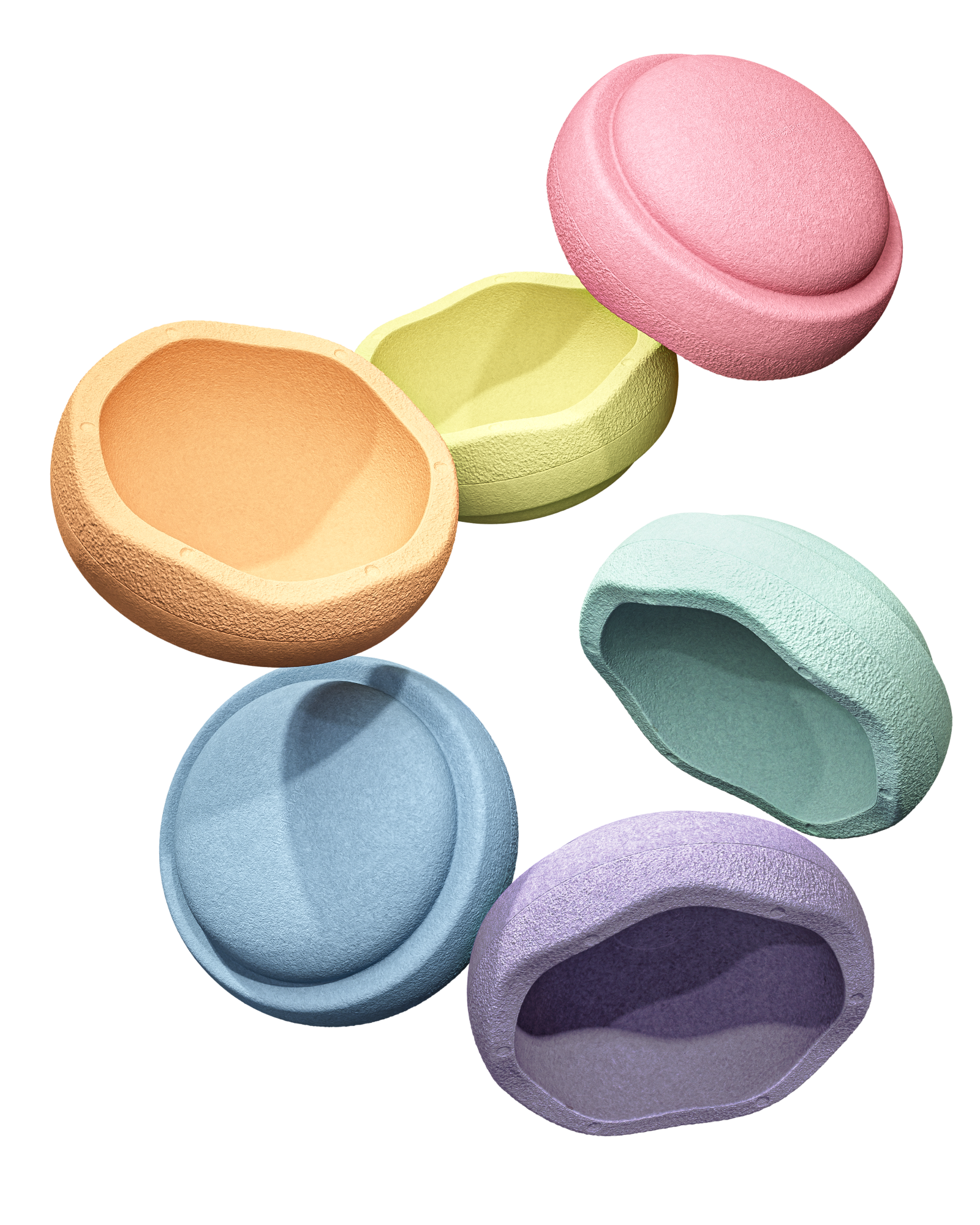 Rainbow Pastel Stapelstein Original