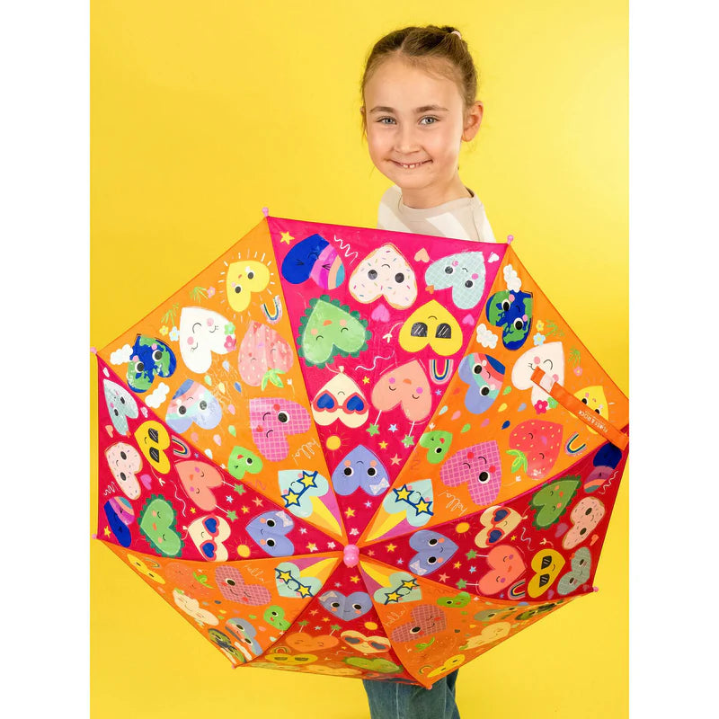 Hearts 17" Colour Changing Umbrella