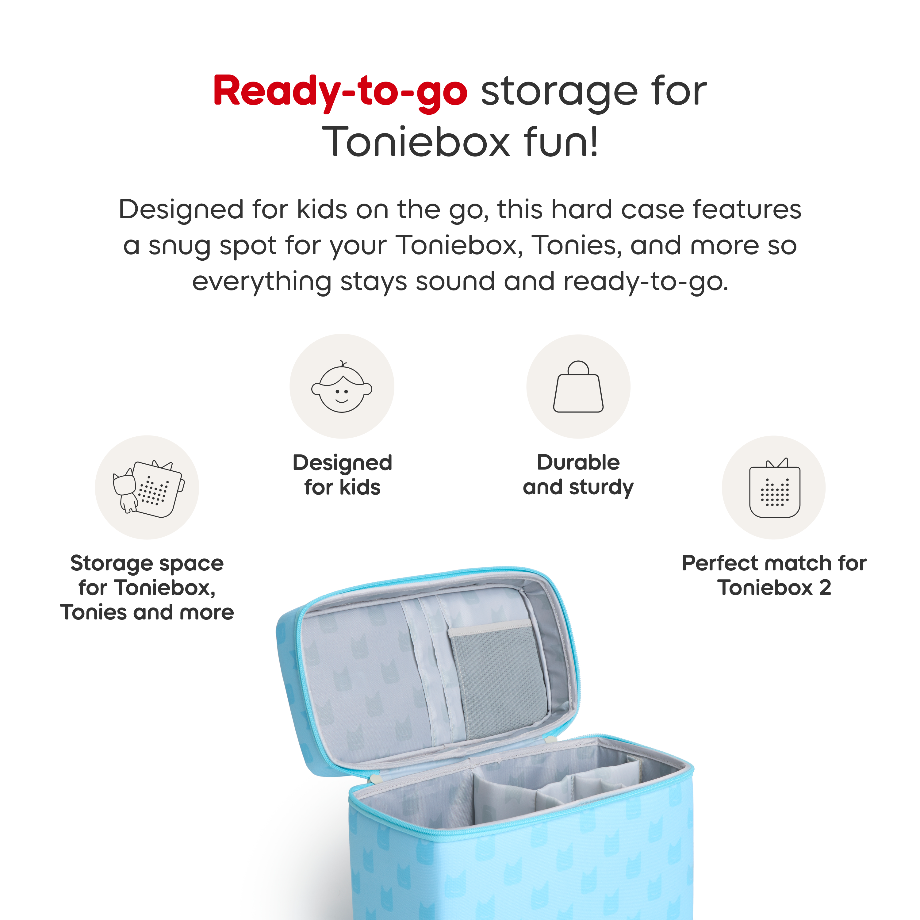 Toniebox Play Carrying Case - Blue