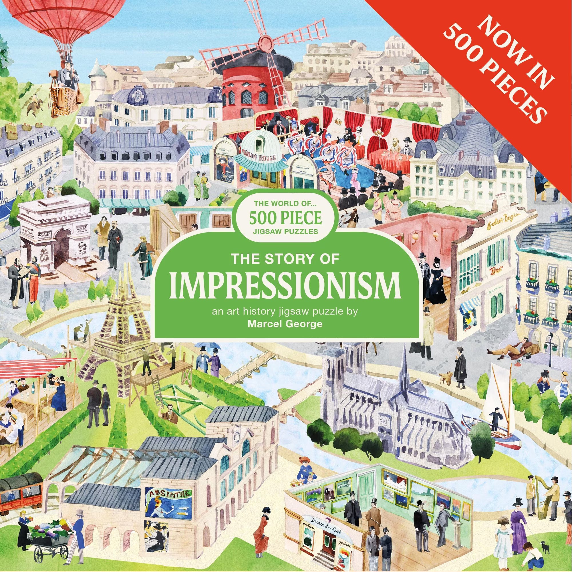 The Story of Impressionism 500 Piece Puzzle: a art history jigsaw puzzle