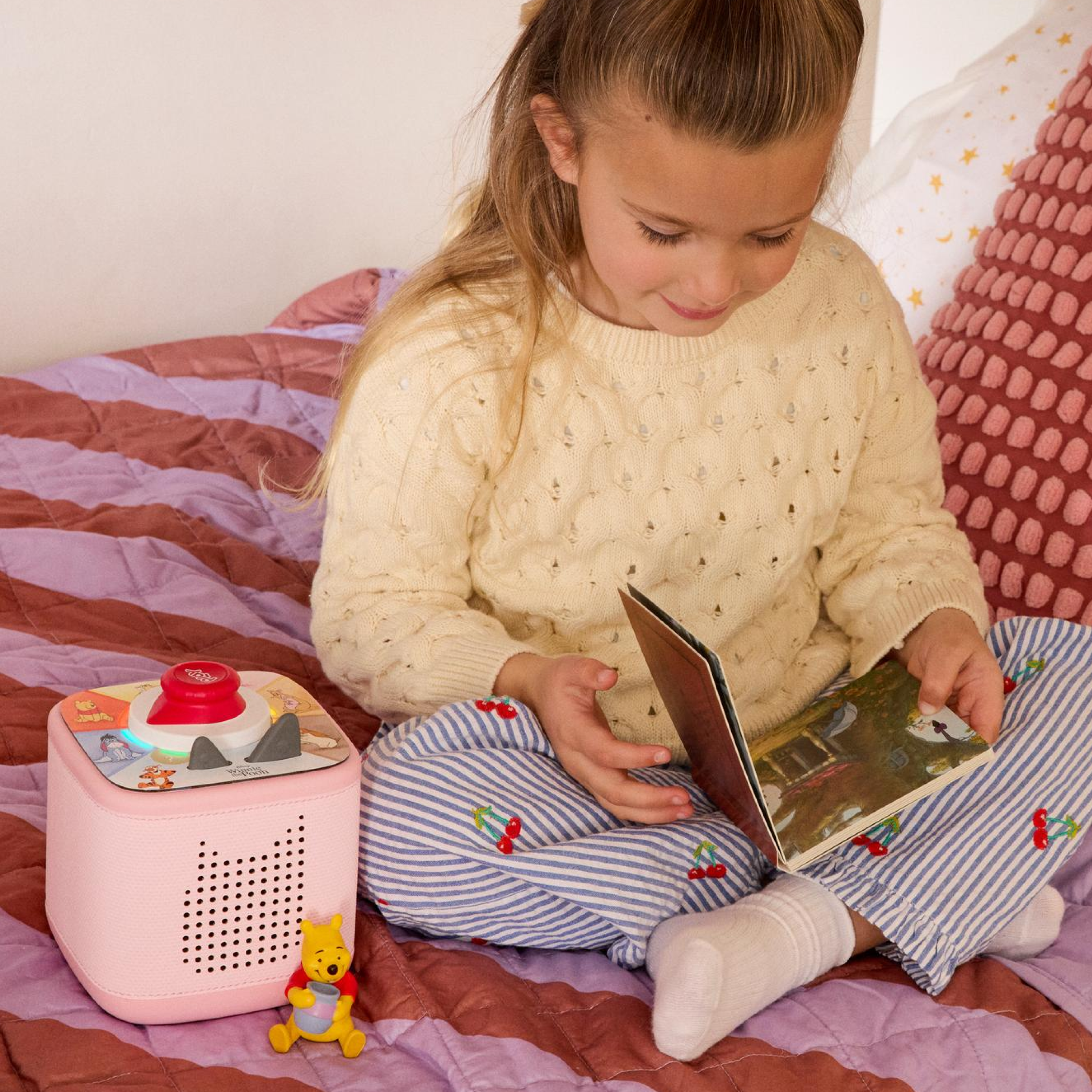 Disney Winnie the Pooh Toniebox 2 Full Play Set - Cloud Pink