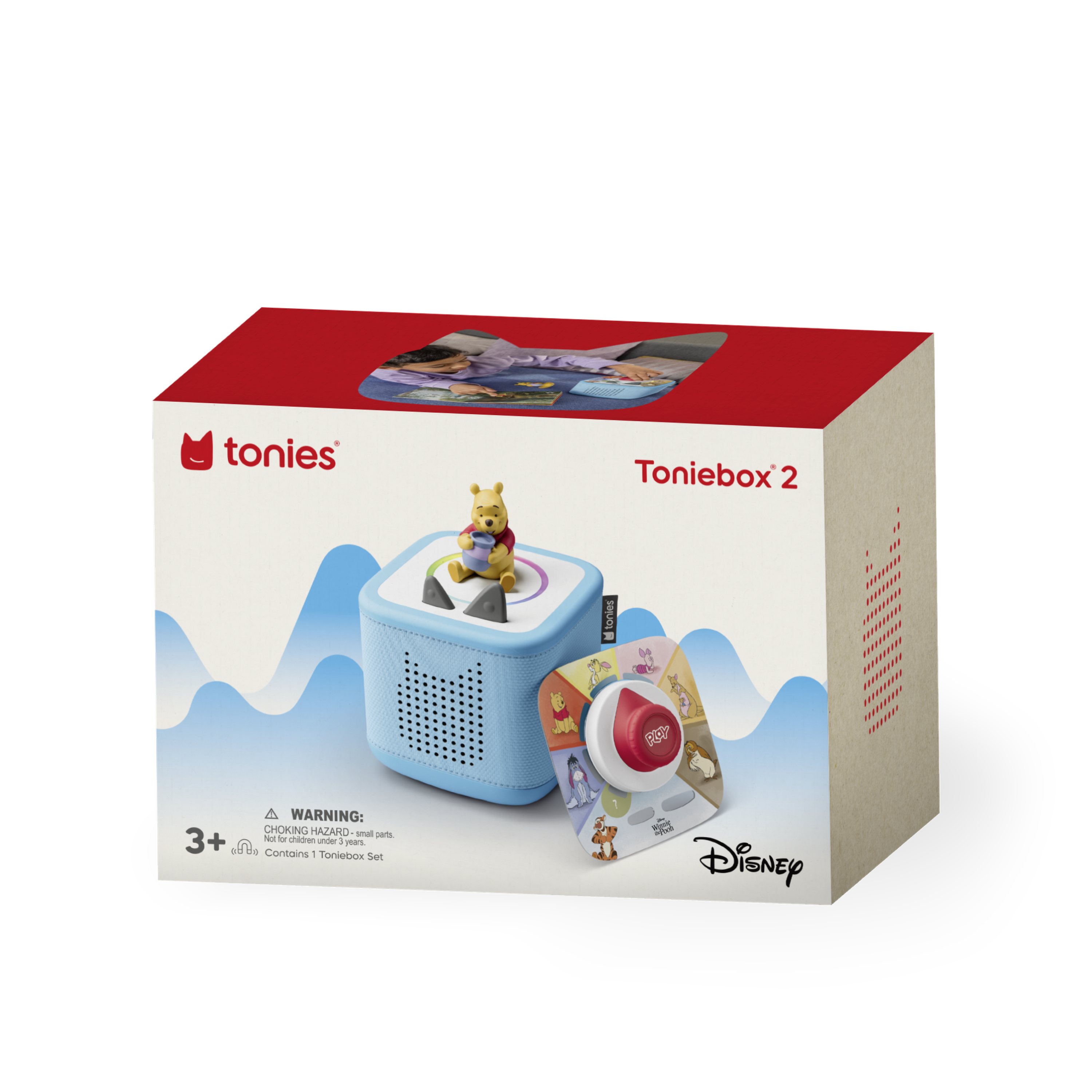 Disney Winnie the Pooh Toniebox 2 Full Play Set - Sky Blue