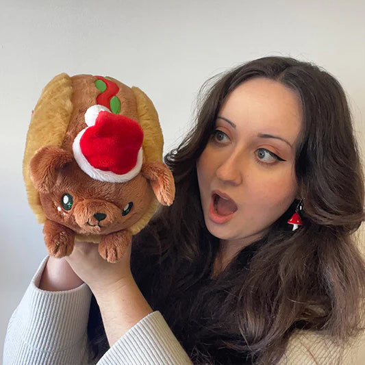 Mini Squishable Festive Dachshund Hot Dog