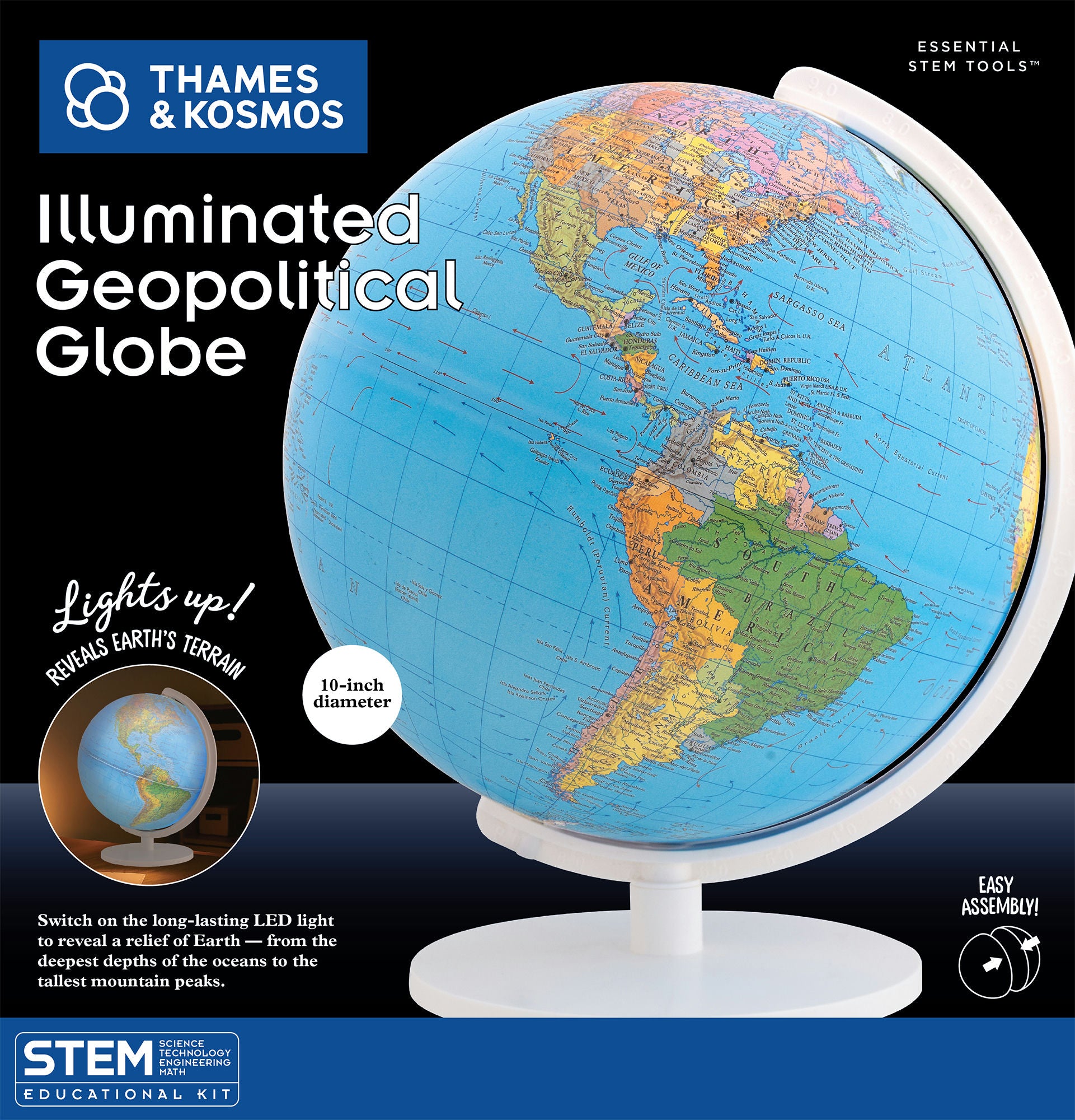 Thames & Kosmos Illuminated Geopolitical Globe