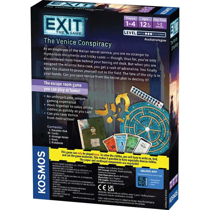 Exit: The Game: 3 styles - Exit the Game: The Venice Conspiracy (Level 3)