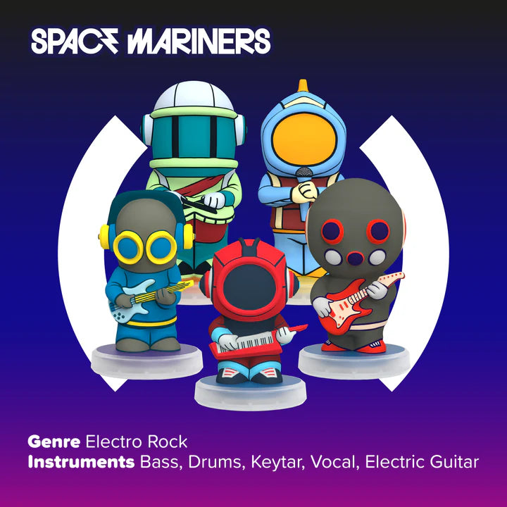 Space Mariners: 5 Figurines Galactic Rock Band - 5 NFC enabled Figurines