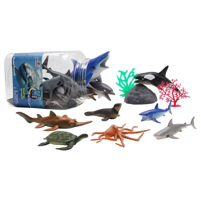40 Piece Ocean Animals Play Set