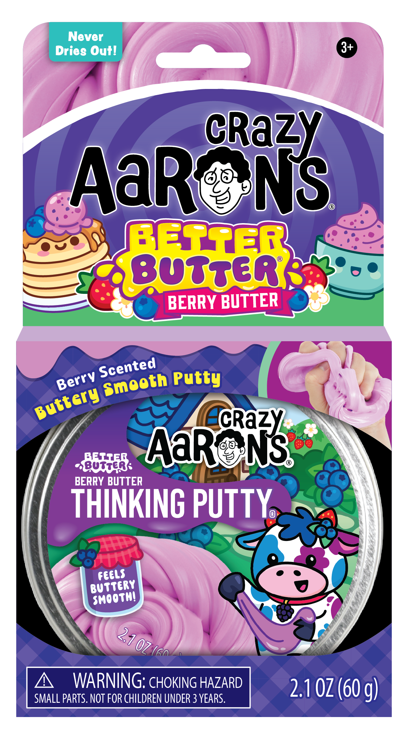 Crazy Aaron's Better Butter Berry Butter Scented Thinking Putty