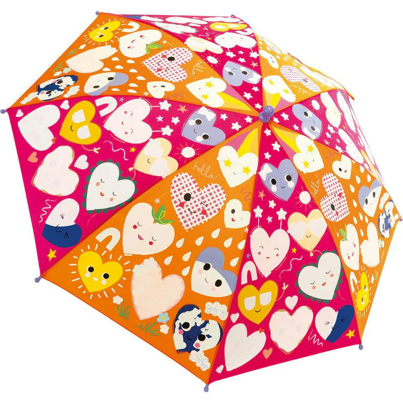 Hearts 17" Colour Changing Umbrella