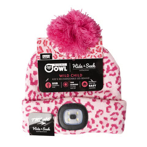 Kids Night Scope Beanie Pink