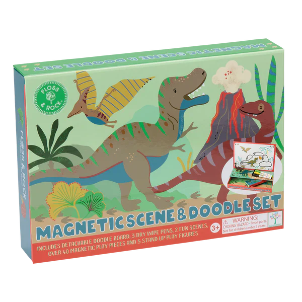 Dino Magnetic Scene and Doodle Set