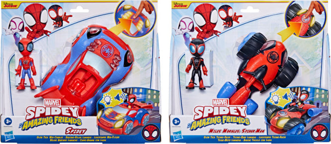 Spidey and his Amazing Friends - Light Up Vehicle (Assorted)