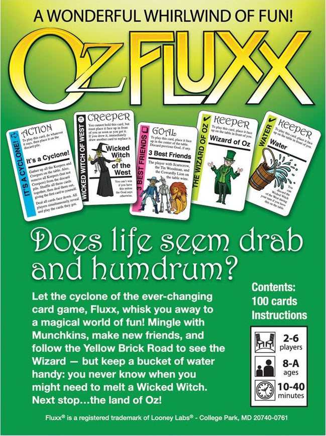 Oz Fluxx Card Game
