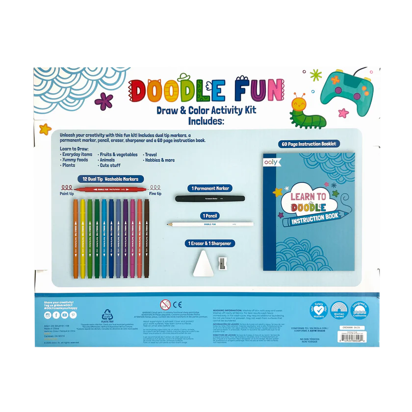 Doodle Fun Draw & Color Activity Kit