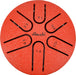 3″ Steel Tongue Drum (Red)