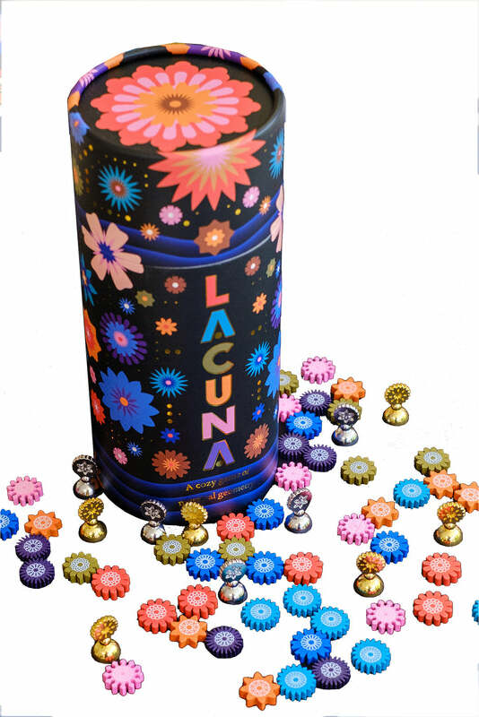 Lacuna Board Game- 2-Player Flower Collecting Fun!