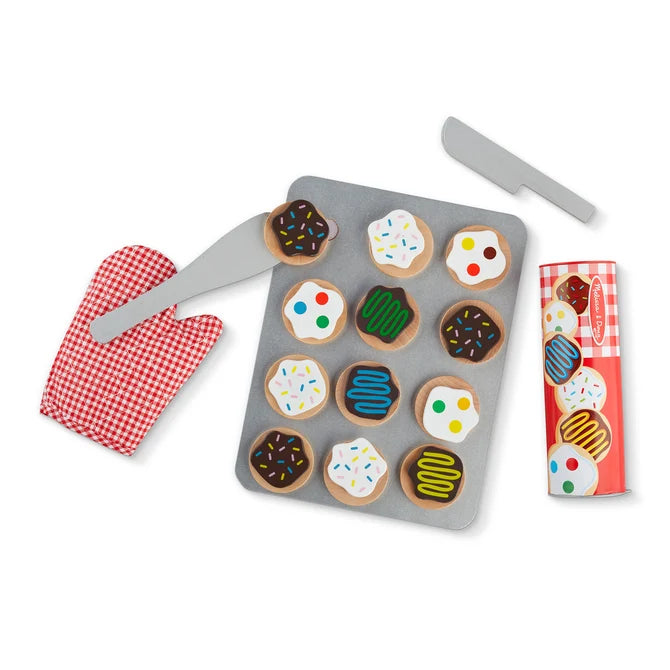 Slice and Bake Cookie Set Wooden