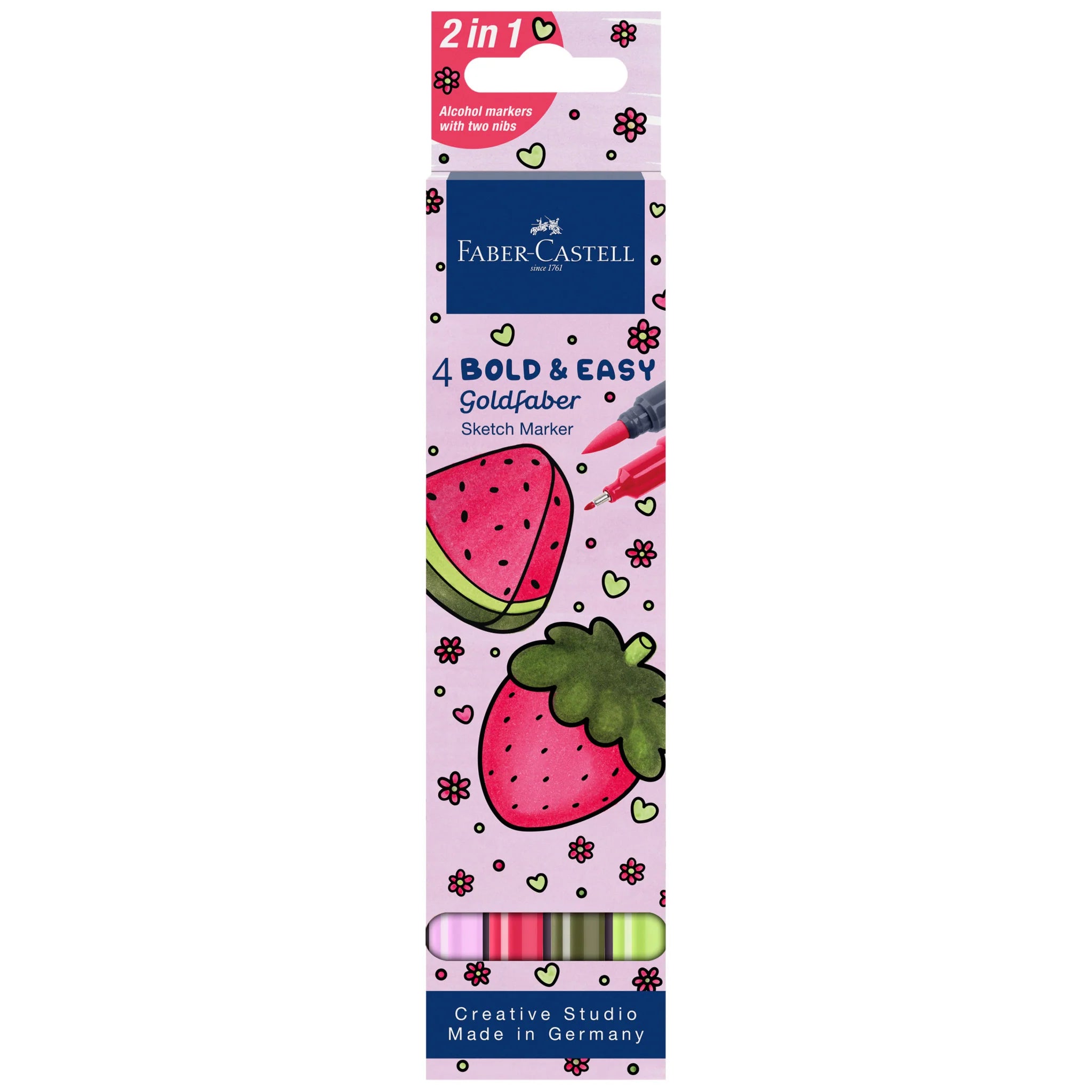 4ct Goldfaber Bold and Easy Sketch Markers - Fruit
