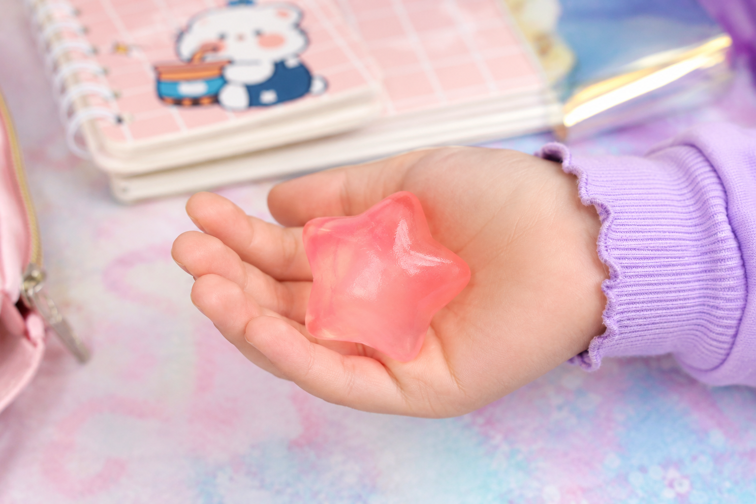 Chubby Chibi Frosted Star Sensory Toy