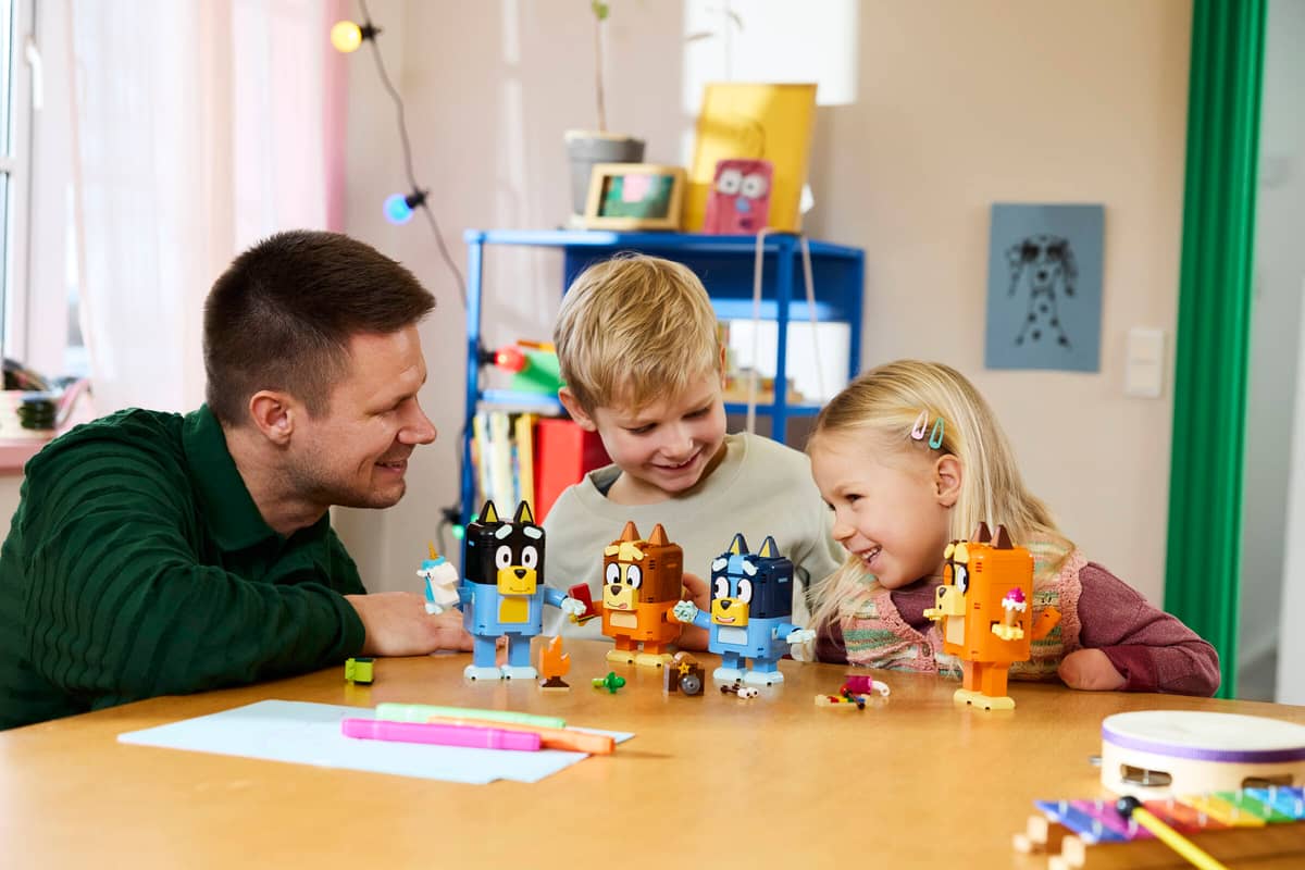 Brick-Built Bluey Family