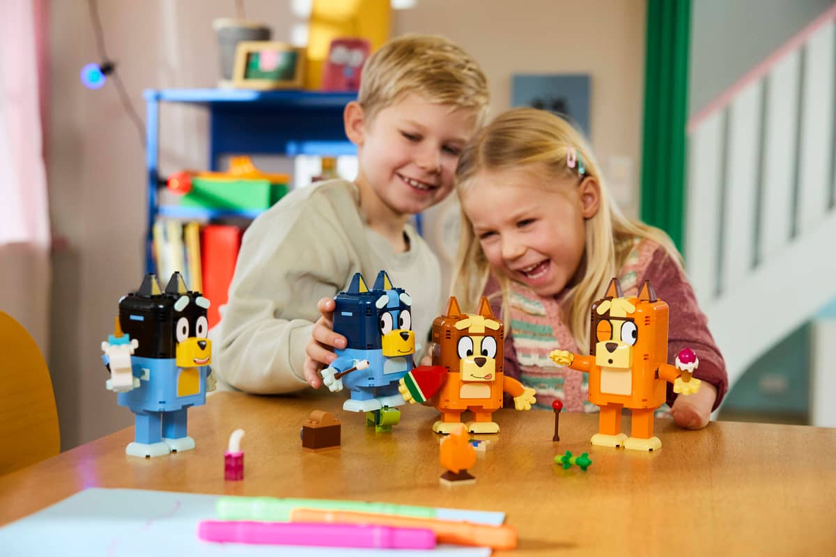 Brick-Built Bluey Family