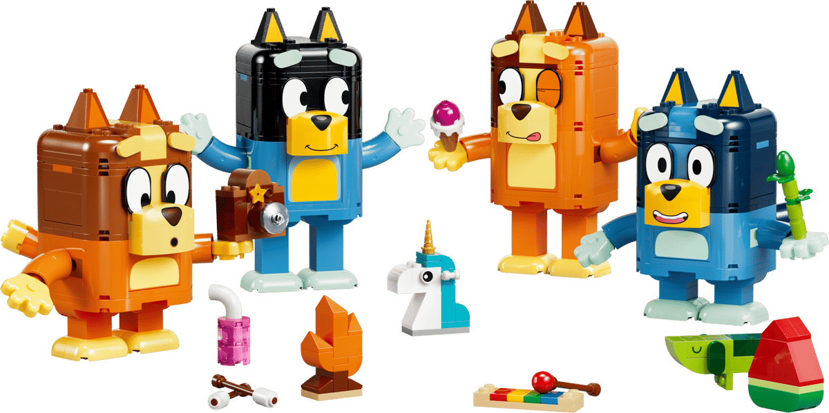 Brick-Built Bluey Family