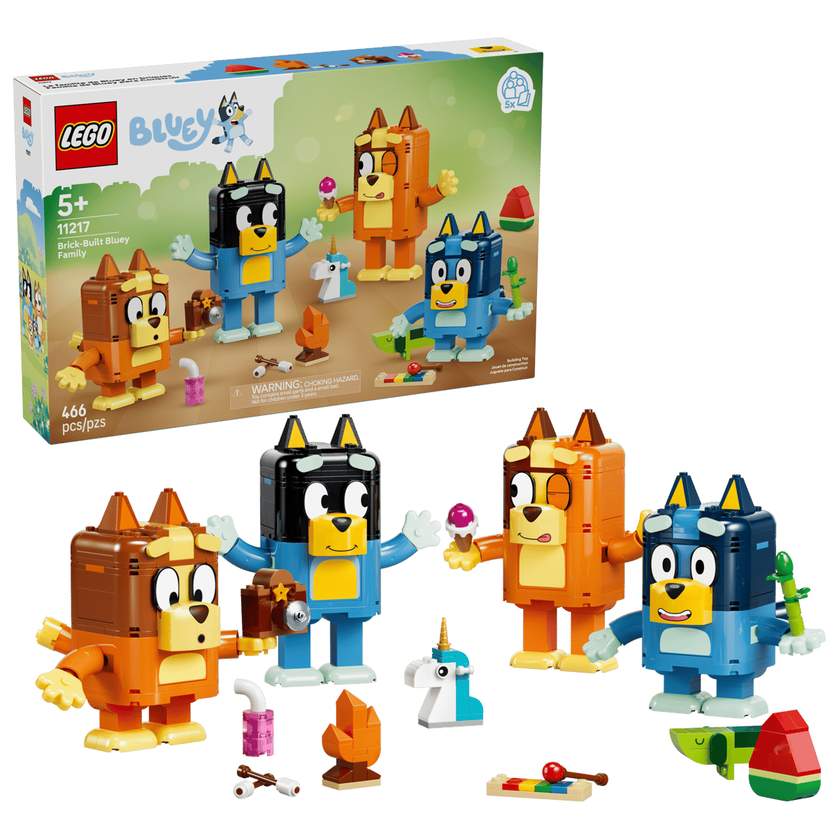Brick-Built Bluey Family