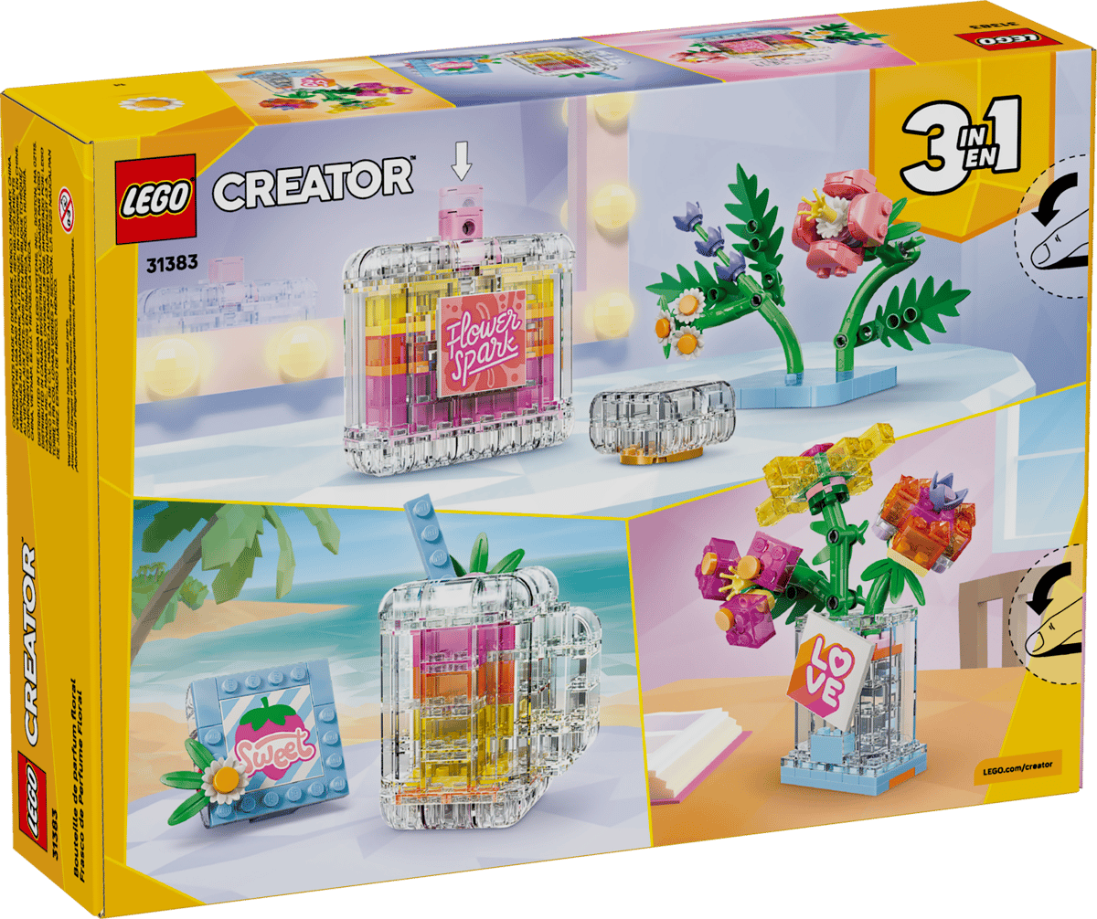 Floral Decor Perfume Bottle