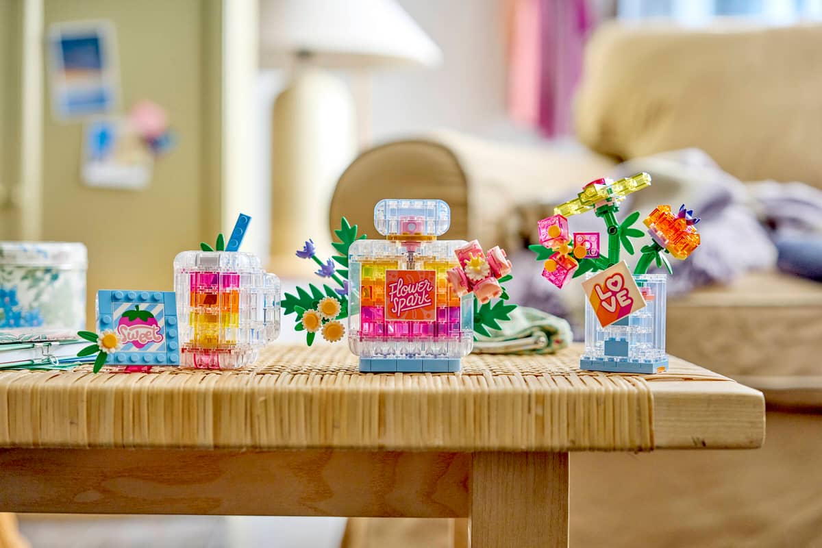 Floral Decor Perfume Bottle