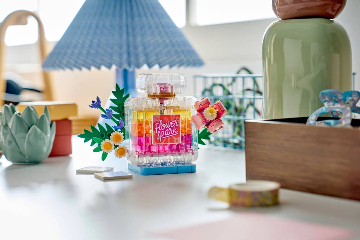Floral Decor Perfume Bottle