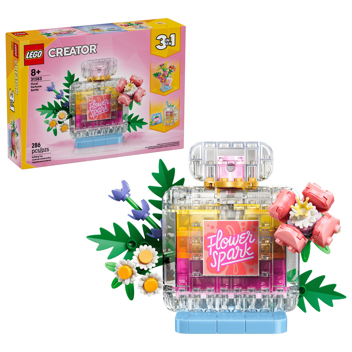Floral Decor Perfume Bottle