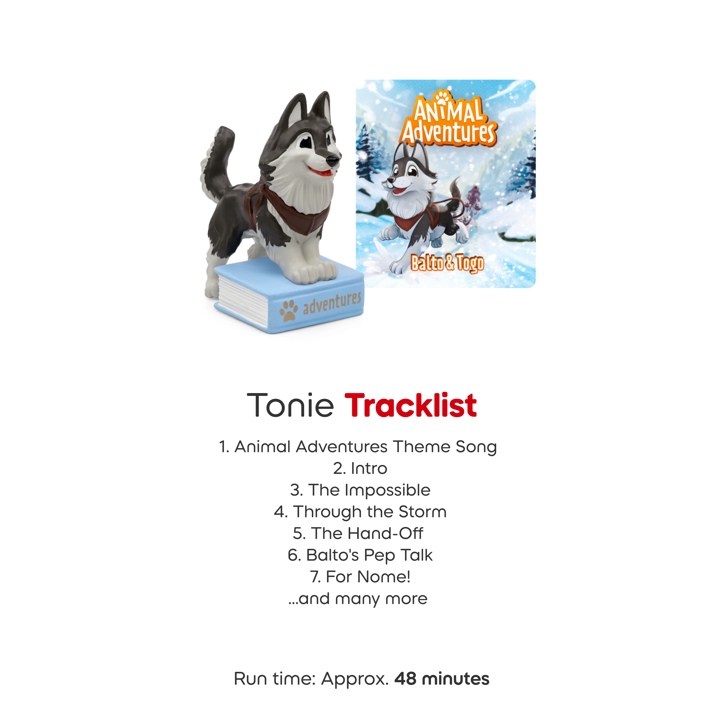 Animal Adventures: Balto and Togo Tonie