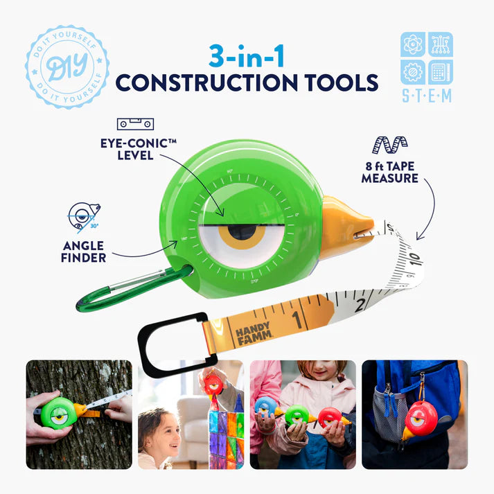 Yaya Green Bird Tape Measure - Yaya Green Bird Tape 3-in-1 Tape Measure