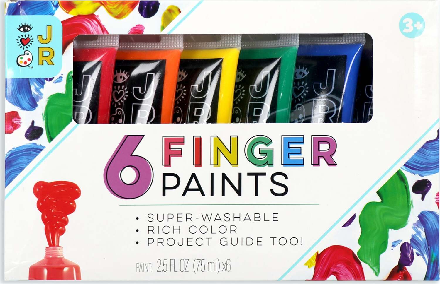 JR 6 Washable Fingerpaints