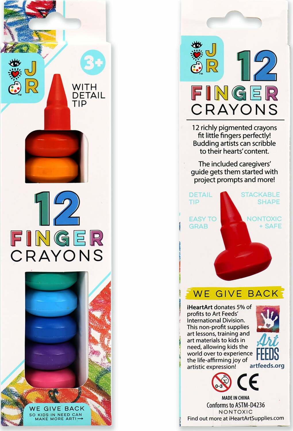 JR 12 Finger Crayons