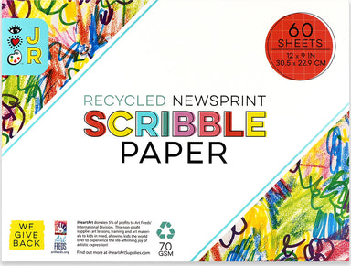 JR Recycled Newsprint Scribble Pad, 12" x 9"