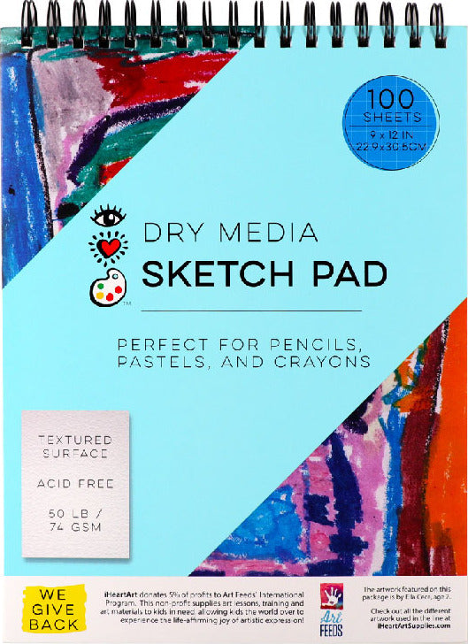 100 Pg Sketch Pad, 9" x 12"