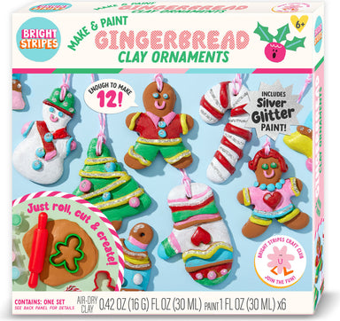 Make & Paint Gingerbread Clay Ornaments