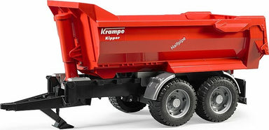 Krampe tandem halfpipe tipping trailer