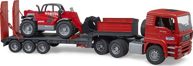 MAN TGA Truck with Low Loader Trailer And Manitou Telehandler