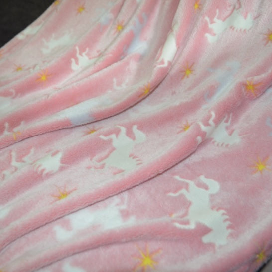 Glow in the Dark Unicorn Blanket