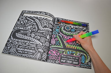 Neon Doodles Book - Wild Animals