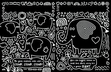 Neon Doodles Book - Wild Animals