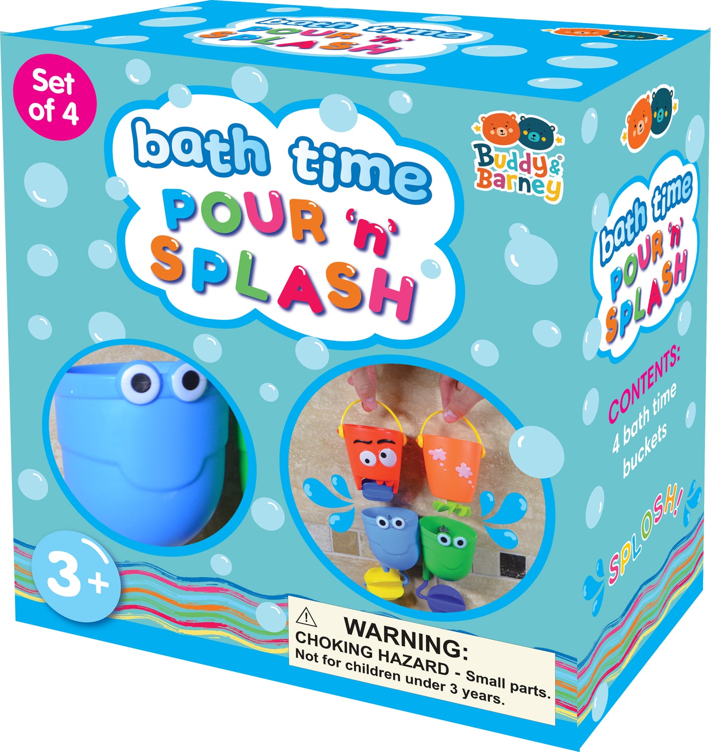 Bath Time Buckets - Pour 'n Splash