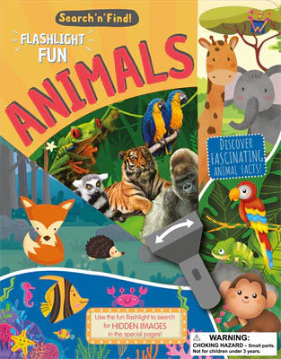 Flashlight Fun Book - Search and Find Animals