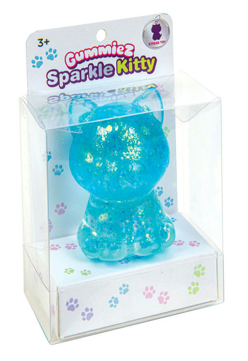 Gummiez Sparkle Kitty Stress Toy - Assorted colors