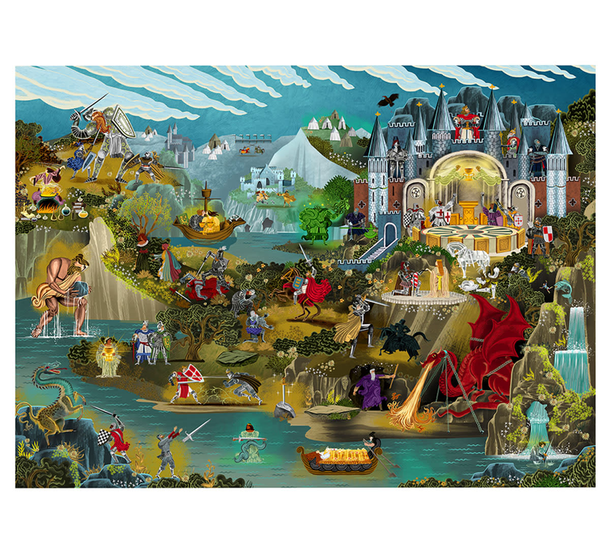 The World of King Arthur 1000 Piece Puzzle