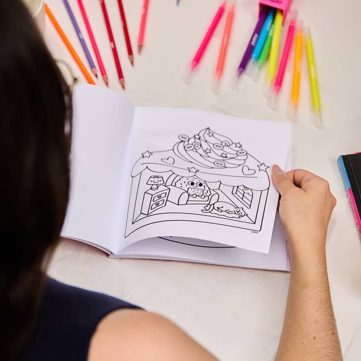 Cozy Art - Calm & Cute Coloring Notebooks: 3 styles - Cozy Art Kawaii