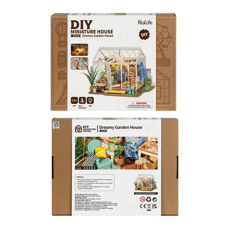 Diy Miniature House Kit: Dreamy Garden House